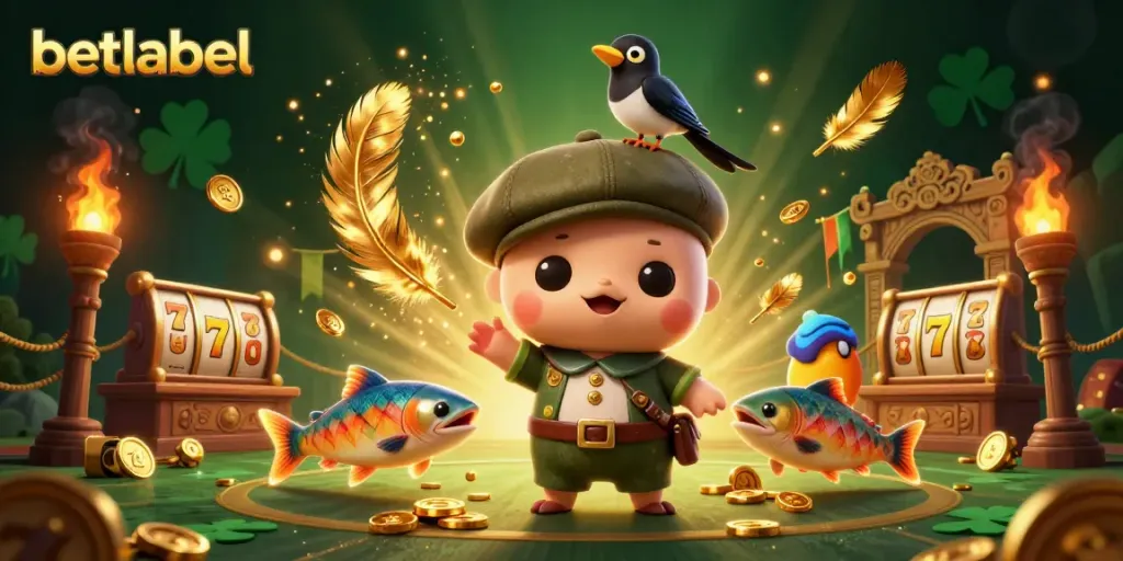 Experience the thrill of betting with betlabel in this vibrant 3D casino scene featuring Nessie.